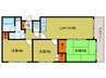 メイゾン宮の森 3LDKの間取り