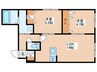 Pommeraie北円山 2LDKの間取り