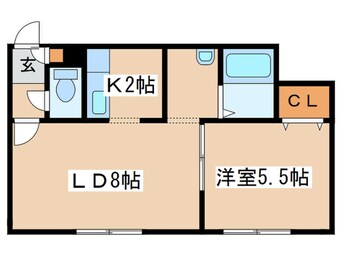 間取図 オンフル－ル