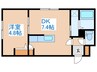 RESTATE札幌西 1DKの間取り