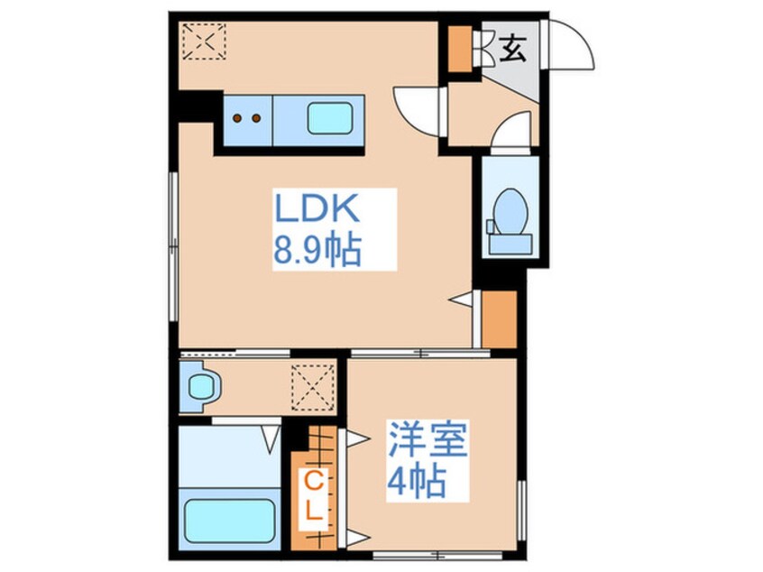 間取図 PRIME COURT 麻生中央