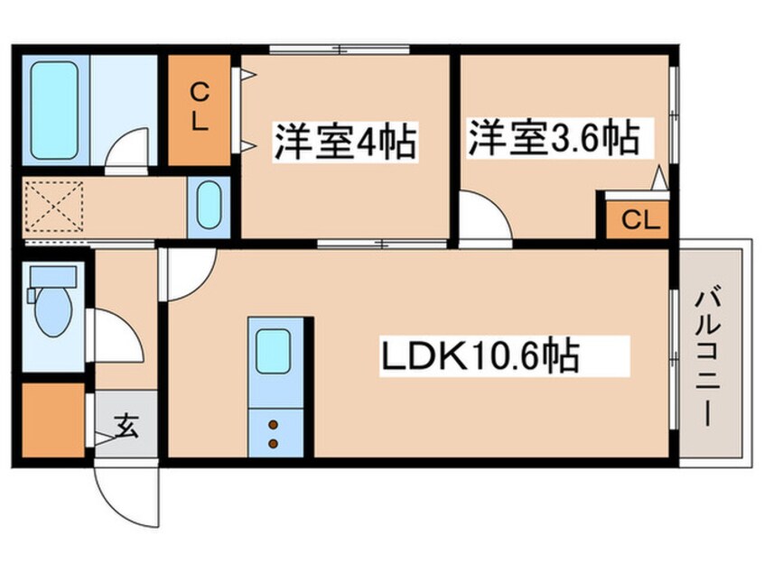 間取図 メニーズコート元町北