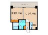 グランカーサ南11条 1LDKの間取り