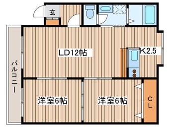 間取図 西麻生弐番館