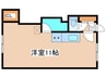 マンション春香 1Rの間取り