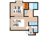 カームセゾン 1LDKの間取り
