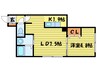ク－デク－ル北円山 1LDKの間取り