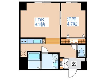 間取図 フロントコート南平岸