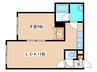 アドバンス菊水 1LDKの間取り