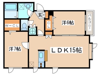 間取図 カ－ムハウスⅢ