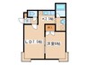 フォ－サイト東札幌 1LDKの間取り