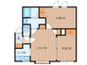 プレシャス２０番館 2LDKの間取り