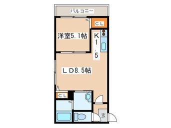 間取図 ラ・シャルマン福住