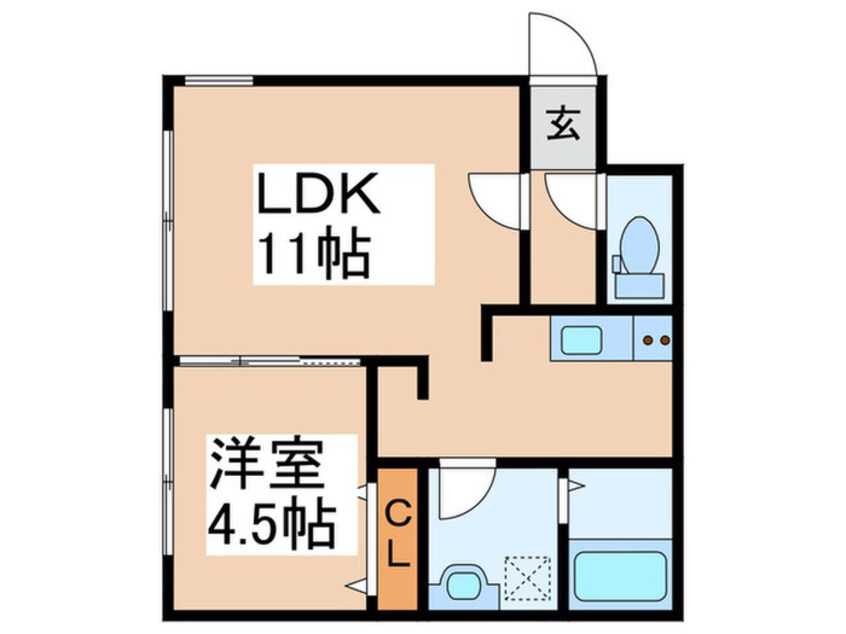 間取図 CG　HOMES　南5条