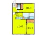 Parma 2LDKの間取り