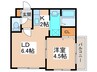 グランディール南郷１３ 1LDKの間取り