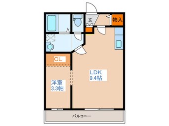 間取図 メ－プルコ－ト平岸