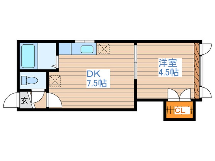 間取図 パルク平岸