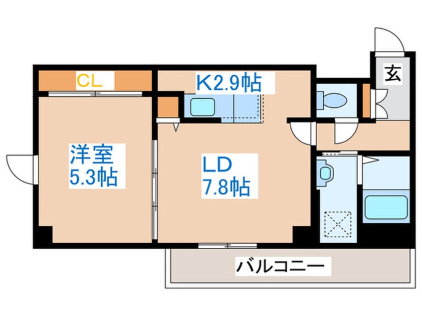 間取図 F012琴似