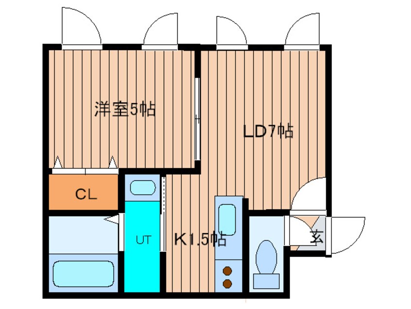 間取図 フォ－チェネイトフィ－ルド