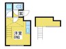 パルメゾン旭町Ａ 1Rの間取り