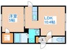ル・ファール円山 1LDKの間取り
