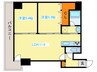 アルファスクエア南4条東 2LDKの間取り