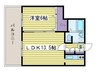 アルファスクエア南4条東 1LDKの間取り