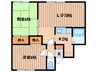 ラ・エスポワ－ル 2LDKの間取り