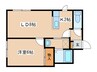シャトーテラシマ 1LDKの間取り