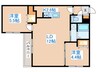 ブランシャール宮の沢 2LDKの間取り