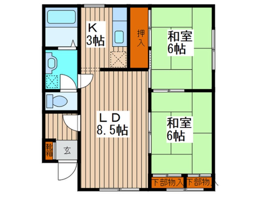 間取図 ハイツファミリ－