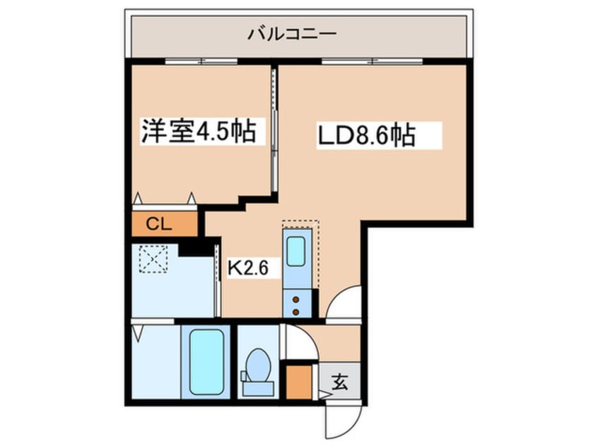 間取図 ブランシャール北３条通