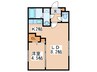 ecoa福住 1LDKの間取り