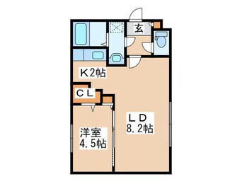 間取図 グラシアス福住