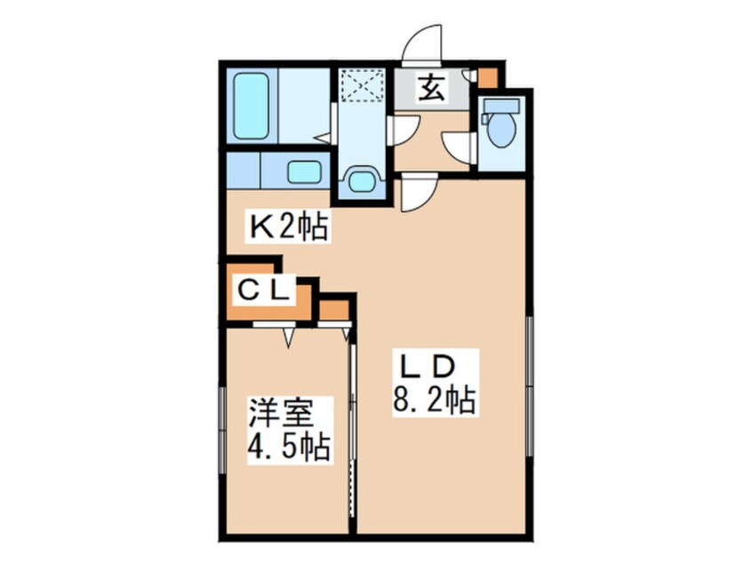 間取図 グラシアス福住