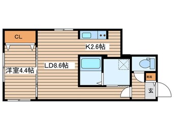 間取図 ﾌﾞﾗﾝｼｬｰﾙSAPPORO STATION WEST