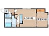 ﾌﾞﾗﾝｼｬｰﾙSAPPORO STATION WEST 1LDKの間取り