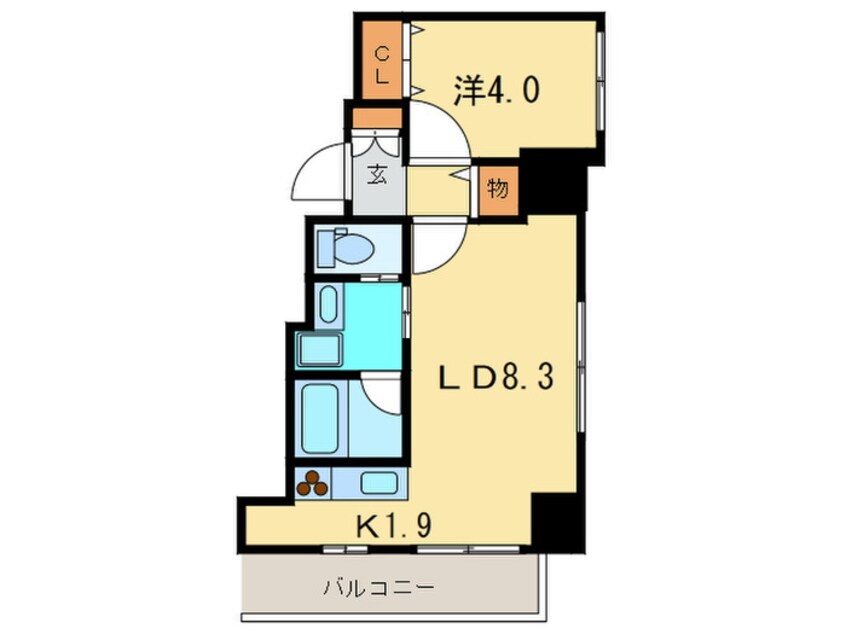 間取図 ＰＲＩＭＥ　ＵＲＢＡＮ大通東