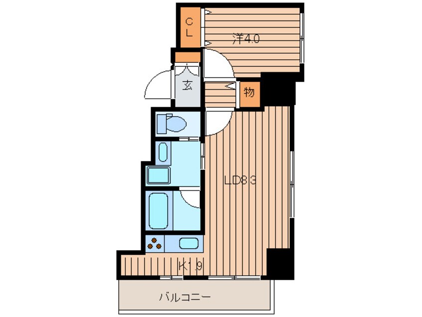 間取図 ＰＲＩＭＥ　ＵＲＢＡＮ大通東