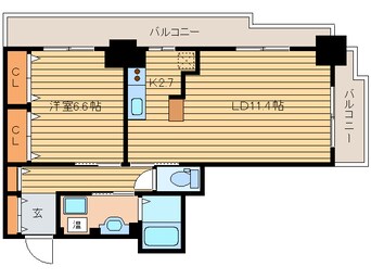 間取図 パシフィックタワ－札幌