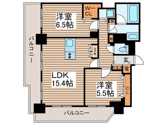間取図 パシフィックタワ－札幌