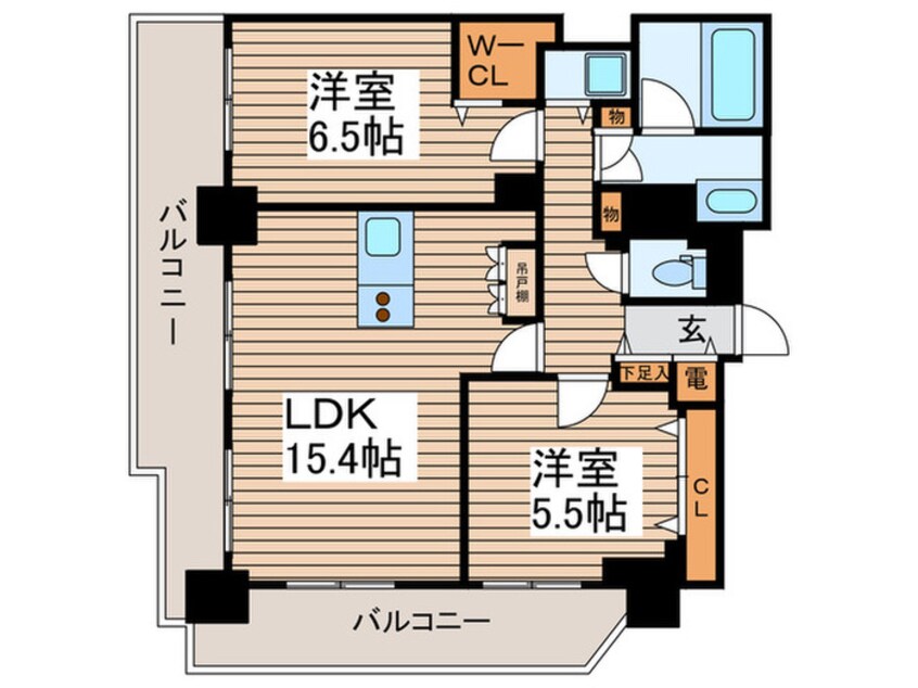 間取図 パシフィックタワ－札幌