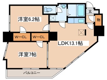 間取図 CASA:L/S/V:TOWER