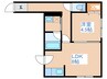 グランディ－ル４５ 1LDKの間取り