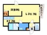 ティアラ４・３ 1LDKの間取り