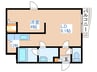 ティアラ４・３ 1LDKの間取り