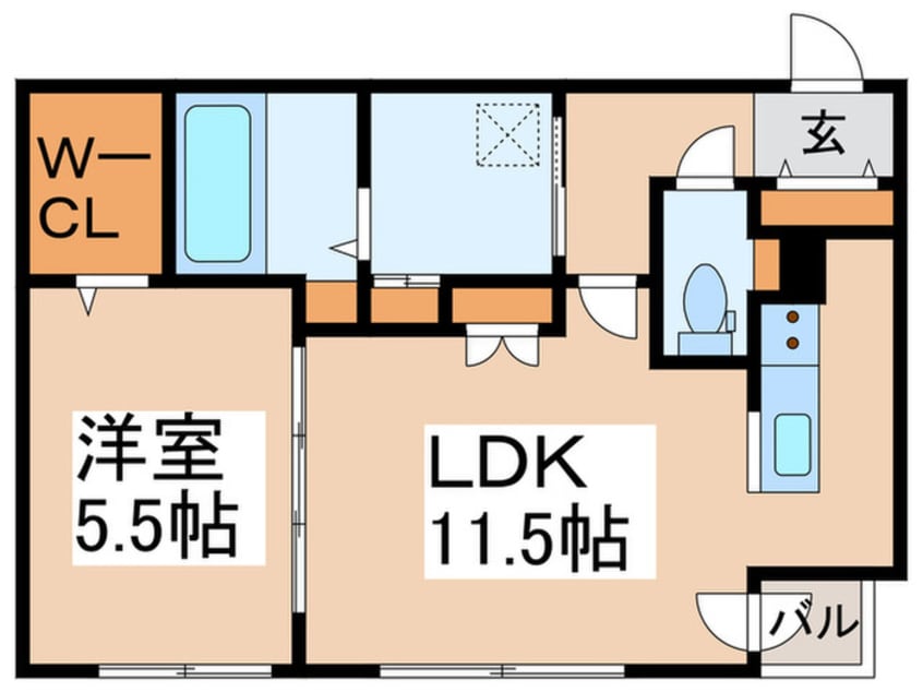 間取図 SCHAR大通西
