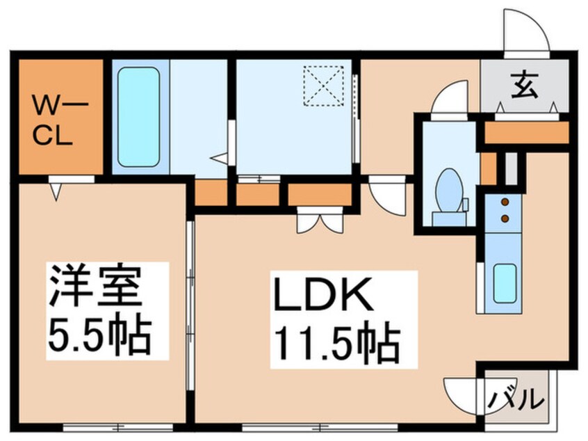 間取図 SCHAR大通西