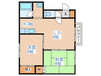 間取図 メゾンひきちＢ